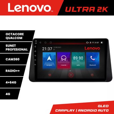 Navigatie Nissan Micra intre anii 2014-2024 Android radio gps internet 8 core QLED Qualcomm 4+64 360 Lenovo