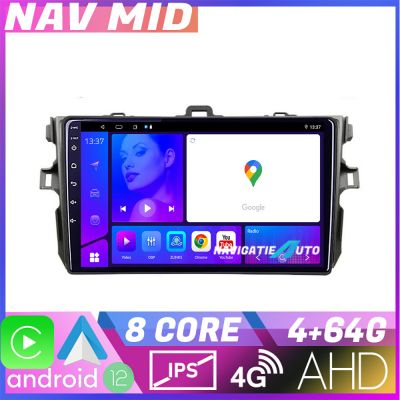 Navigatie Toyota Corolla KIT 063 EDOTEC-LITE Android Ecran 720P Octa Core 4 64 Carplay