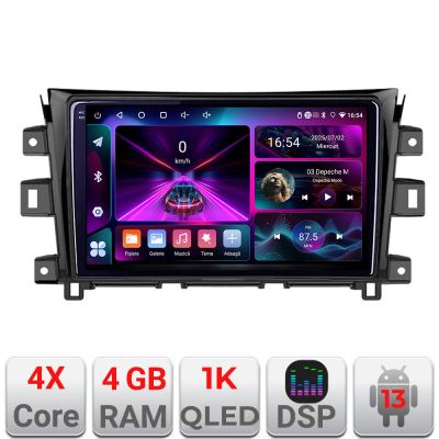 Navigatie NIssan Navara 2017- A-NAVARA17  4+64 InCell Display 1K Android Waze USB Navigatie Internet Youtube Radio