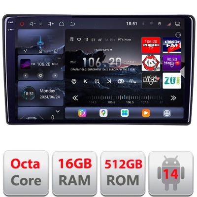 Navigatie Ford Focus C-max S-max Galaxy Mondeo unitati ovale Qled 2K Octa Core 16+512GB LTE 4G DSP Wifi 5Ghz android auto carplay radio gps internet kit-ford-oval+EDT-E809-2K