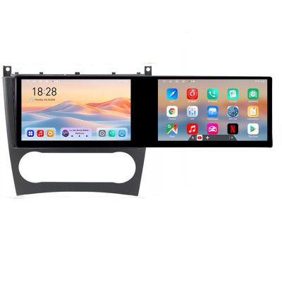 Navigatie Mercedes W203 CLC Kit-093 Edotec 2 ecrane  8 core 4+128 21.6 inch Incell android Wifi 5Ghz gps internet