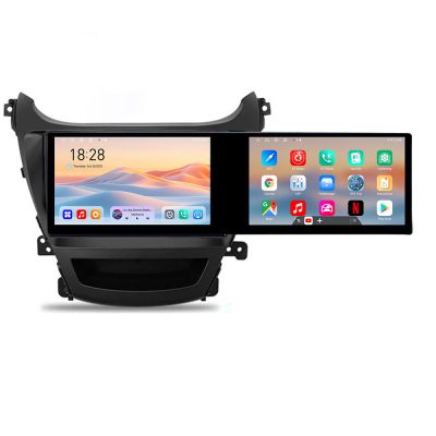 Navigatie Hyundai Elantra 2013-2015 Kit-359 Edotec 2 ecrane  8 core 4+128 21.6 inch Incell android Wifi 5Ghz gps internet  Q