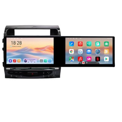 Navigatie Toyota Landcruiser L200 V8 2008-2020 Kit-381-type-a Edotec 2 ecrane  8 core 4+128 21.6 inch Incell android Wifi 5Ghz gps internet