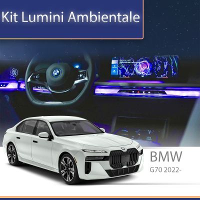 Lumini Ambientale BMW G70 i7 seria 7 grilă frontală iluminată control telefon sau sistem original