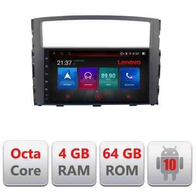 Navigatie Mitsubishi Pajero E-452 Octa Core cu Android Radio Bluetooth Internet GPS WIFI DSP 4+64GB 4G RESIGILAT