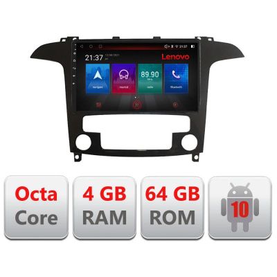 Navigatie Ford S-Max 2008-2012 E-003 Octa Core cu Android Radio Bluetooth Internet GPS WIFI DSP 4+64GB 4G RESIGILAT