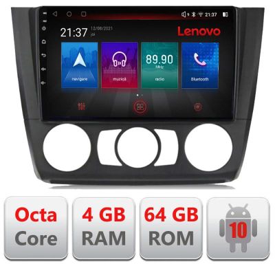Navigatie BMW Seria 1 E87 2007-2011 clima manuala E-bmw117-manual Octa Core cu Android Radio Bluetooth Internet GPS WI RESIGILAT