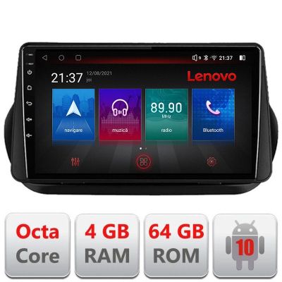 Navigatie Peugeot Bipper, Citroen Nemo, Fiat Qubo 2008-2017 Android radio gps internet Octa Core 4+64 LTE Kit-bipper+EDT-E510-PRO v1 RESIGILAT