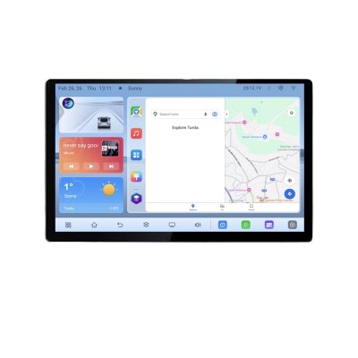 Navigatie dedicata Hummer H2  2008-2009 Edonav ecran 13" 1K 4+64 Android Waze USB Navigatie 4G 360 Toslink Youtube Radio KIT-H2 V3