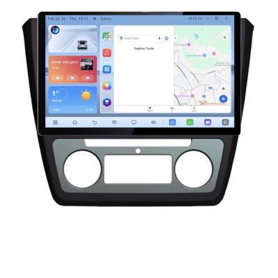 Navigatie dedicata Skoda Yeti 2009-2014 N-YETI Edonav ecran 13" 1K 4+64 Android Waze USB Navigatie 4G 360 Toslink Youtube Radi