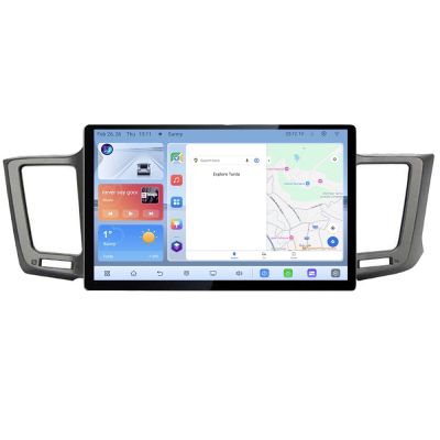 Navigatie dedicata Toyota RAV4 N-247 Edonav ecran 13" 1K 4+64 Android Waze USB Navigatie 4G 360 Toslink Youtube Radio KIT-247 si