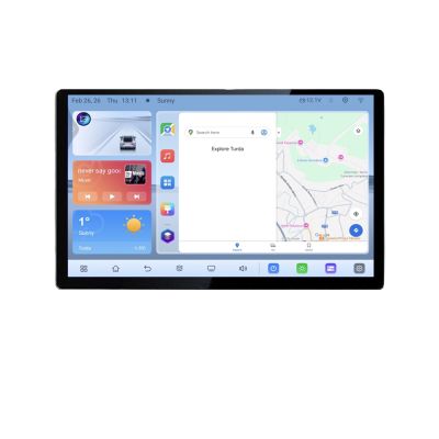 Navigatie dedicata Chrysler Jeep N-202 Edonav ecran 13" 1K 4+64 Android Waze USB Navigatie 4G 360 Toslink Youtube Radio KIT-20