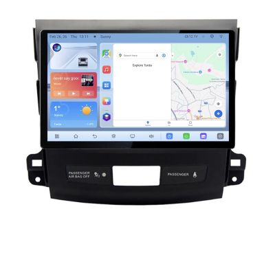 Navigatie dedicata Mitsubishi Outlander 2010 N-056 Edonav ecran 13" 1K 4+64 Android Waze USB Navigatie 4G 360 Toslink Youtube