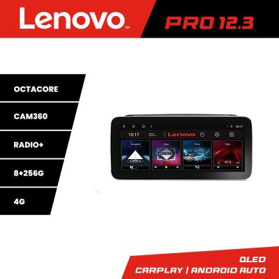 Navigatie Skoda Rapid Seat Toledo 2013+ Lenovo PRO 8+256 12.3 inch qled android 4G DSP gps internet  Kit-rapid v1