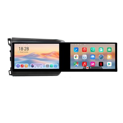 Navigatie Honda Civic Sedan Kit-132 Edotec 2 ecrane  8 core 4+128 21.6 inch Incell android Wifi 5Ghz gps internet