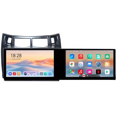 Navigatie Toyota Yaris 2008-2011 Kit-YARIS08 Edotec 2 ecrane  8 core 4+128 21.6 inch Incell android Wifi 5Ghz gps internet