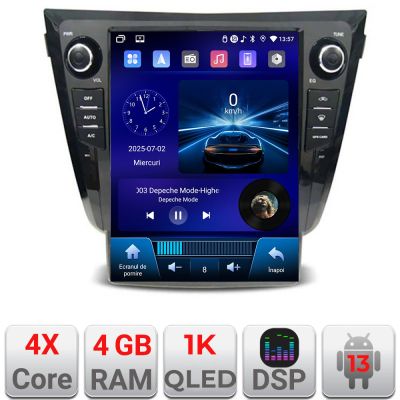 Navigatie Nissan X-Trail 2013-2018 tip tesla radio gps internet 4 Core carplay android auto 4+64 Incell Display kit-tesla-353+EDT-E220-RK