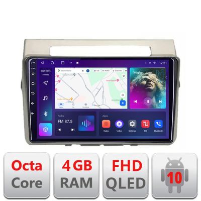 Navigatie Toyota Verso intre anii 2004-2009 Android Ecran QLED octa core 4+64 carplay android auto KIT-VERSO-2004+EDT-E309V3