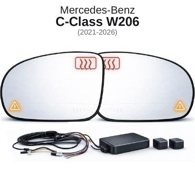 Senzor unghi mort Mercedes Benz C-Class W206 2021-2026 — oglindă dedicată