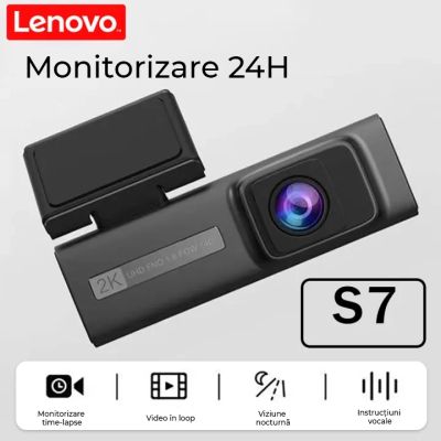 Camera DVR Lenovo S7-1980 2K fata si 1080 spate ecran 1.97 inch IPS Wifi unghi larg monitorizare parcare