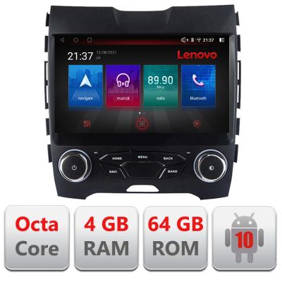 Navigatie Ford Edge 2015-2021 midline Android radio gps internet Octa Core 4+64 LTE kit-edge-high+EDT-E509-PRO RESIGILAT