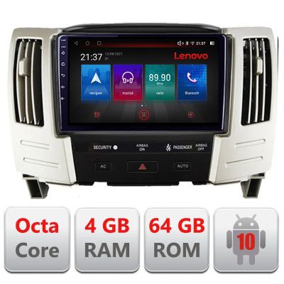 Navigatie Lexus RX300 2003-2008 Android radio gps internet Octa Core 4+64 LTE Kit-RX300+EDT-E509-PRO RESIGILAT