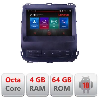 Navigatie Toyota Prado J120 2002-2009 E- j120 Octa Core cu Android Radio Bluetooth Internet GPS WIFI DSP 4+64GB 4G v1 RESIGILAT
