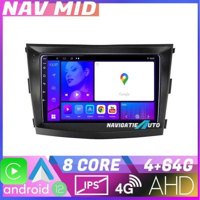 Navigatie SsangYong Tivoli 2015 2019 EDOTEC-LITE Android Ecran 720P Octa Core 4+32 Carplay