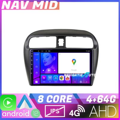 Navigatie Mitsubishi Space Star Mirage Attrage 2012 EDOTEC-LITE Android Ecran 720P Octa Core 4+32 Carplay