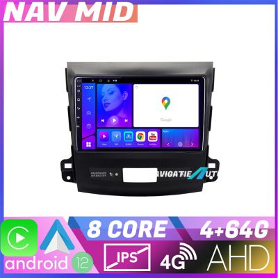 Navigatie Mitsubishi Outlander 2010 KIT 056 EDOTEC-LITE Android Ecran 720P Octa Core 4+32 Carplay