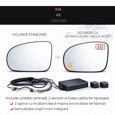 Oglinda dedicata Kia-2  2011-2015 K5