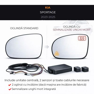 Oglinda dedicata Kia-17 2023-2025 Kia Sportage BSD Blue Mirror