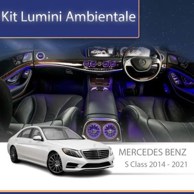 Lumini Ambientale NIGHTVIBE Mercedes S Class W222 dedicate plafon control din sistemul original si telefon