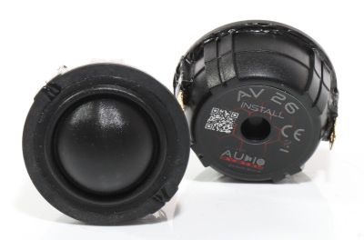 Set 2 Difuzoare tweeter Audio System AV26INSTALL instalare in soclu fara chenar 70 watts 50 mm 2" 4 ohm absolut high-end