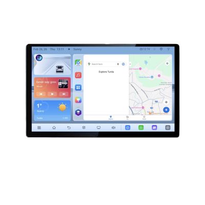 Navigatie dedicata Dacia Duster dupa 2019 N-199 Edonav ecran 13" 1K 4+64 Android Waze USB Navigatie 4G 360 Toslink Youtube Radio V1