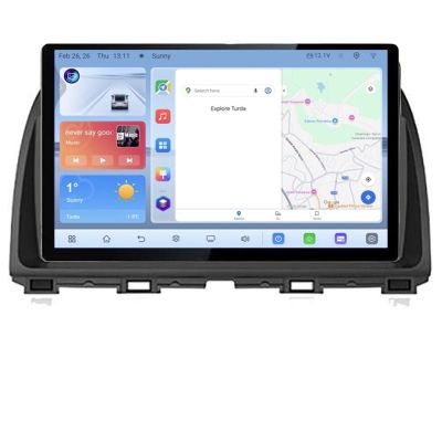 Navigatie MAZDA CX-5 2012- Manual N-212 Edonav ecran 13" 1K 4+64 Android Waze USB Navigatie 4G 360 Toslink