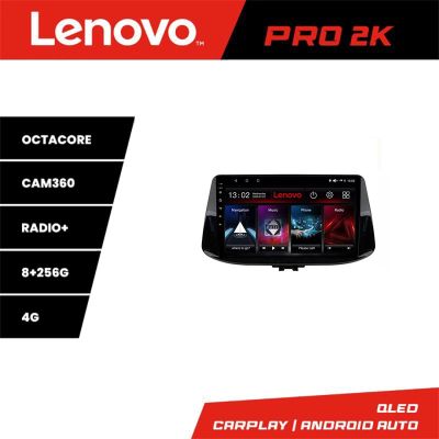 Navigatie Hyundai I30 2017- Lenovo Kit-1041 8 core QLED 2K 8+256 360 Android Waze USB Navigatie Internet Youtube Radio