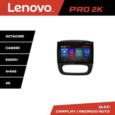 Navigatie Renault Trafic 2014-2017 K-rt09 Lenovo PRO 4+64 13 inch 2K android 4G DSP gps internet  Q v1