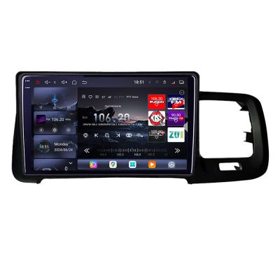 Navigatie Volvo S60 2014-2018 cu sistem Sensus Connect Edotec Kit-s60-14 8 core QLED 2K 16+512GB 360 Android Waze USB Navigatie Internet Youtube R