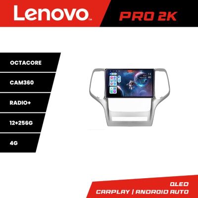 Navigatie Jeep Gran Cherokee 2011-2013 Lenovo Kit-GRCHE 8 core QLED 2K 12+256 360 Android Waze USB Navigatie Internet Youtube Radio