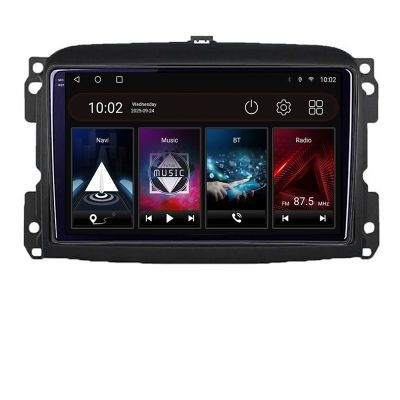 Navigatie Fiat 500 2015-2021 Kit-500 4+64 GB Android Waze USB Navigatie Internet Youtube Radio