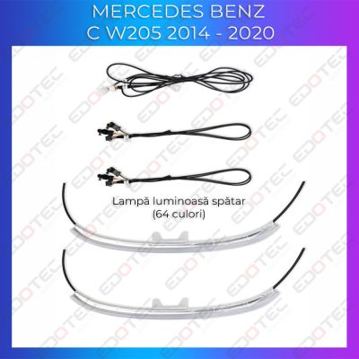 Lumini Ambientale NIGHTVIBE spatar scaune Mercedes C W205 GLC X253 control pe sistemul original sau telefon