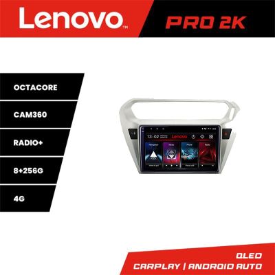 Navigatie Peugeot 301 Citroen C-Elisee Lenovo Kit-301 8 core QLED 2K 8+256 360 Android Waze USB Navigatie Internet Youtube Radio v1