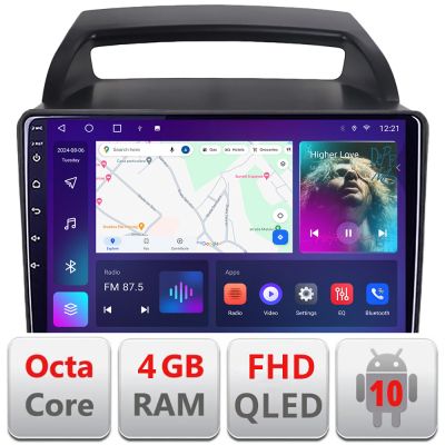 Navigatie Kia Carnival 2006-2014 Android radio gps internet 4+64 carplay android auto KIT-carnival2006+EDT-E309v3