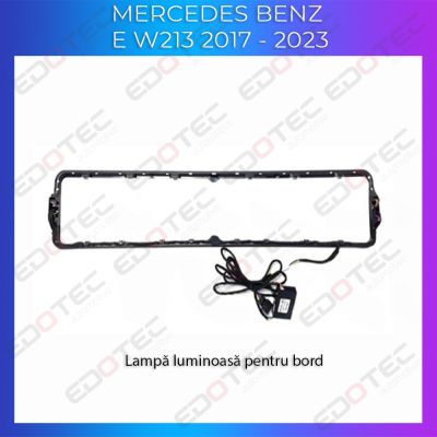 Lumini Ambientale NIGHTVIBE chenar display 64 de culori Mercedes E W213 2017-2023 control pe sistemul original sau telefon
