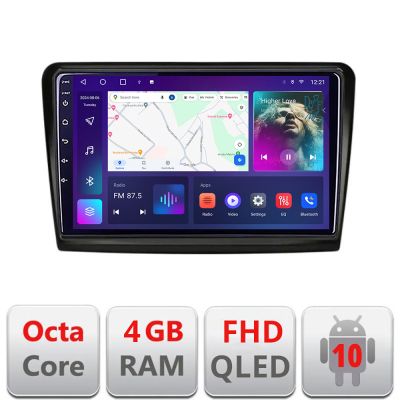 Navigatie Skoda Superb 2 B-SUPERB2 Android Ecran QLED octa core 4+64 carplay android auto KIT-SUPERB2+EDT-E310V3