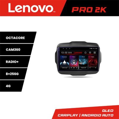 Navigatie Jeep Renegade 2015-2020 Lenovo Kit-500 8 core QLED 2K 8+256 360 Android Waze USB Navigatie Internet Youtube Radio