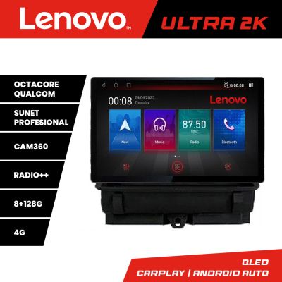 Navigatie Audi Q3 2011-2018 ecran 13" 2K 8+128 Android Waze USB Navigatie 4G 360 Toslink Youtube Radio KIT-q3+E