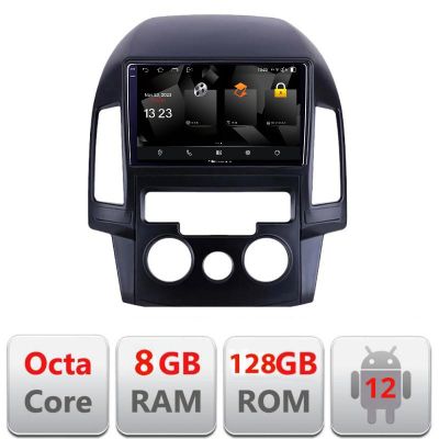 Navigatie Hyundai I30 2009-2012 clima manuala 5960Pro-I30AC Android Octa Core Qualcomm 2K Qled 8+128 DTS DSP 360 4G Optical