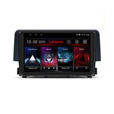 Navigatie Honda Civic 2016-2020 4+64 GB Android Waze USB Navigatie Internet Youtube Radio Lenovo